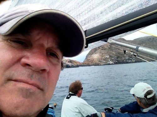 Rounding the western end of Anacapa.