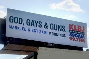 KLBJ Billboard on August 15, 2011
